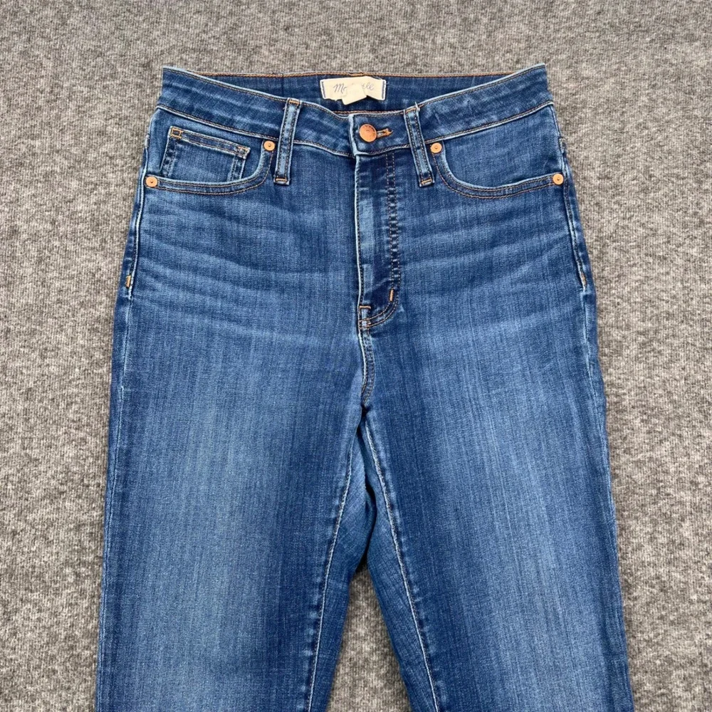Madewell Curvy High-Rise Skinny Jeans Blue Tencel Blend Size 26 Ankle Boho Chic